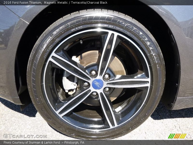 Magnetic Metallic / Terracotta/Charcoal Black 2016 Ford Fusion Titanium