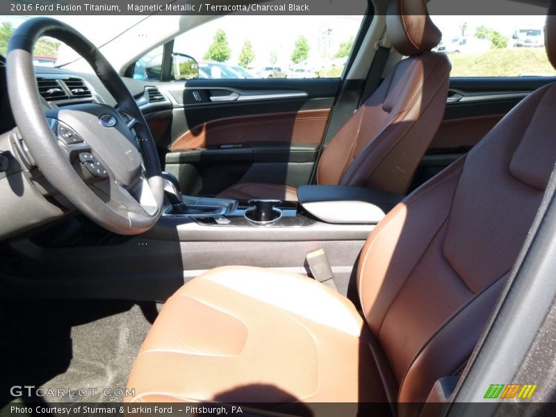 Magnetic Metallic / Terracotta/Charcoal Black 2016 Ford Fusion Titanium