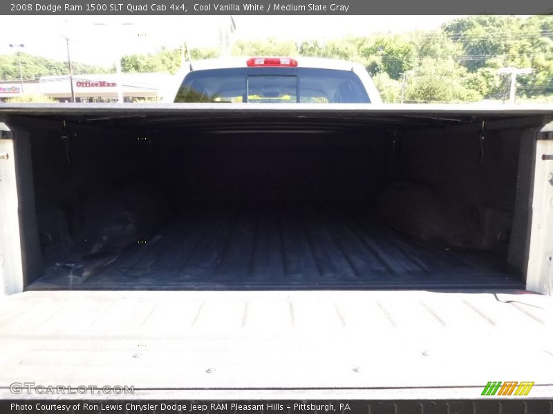 Cool Vanilla White / Medium Slate Gray 2008 Dodge Ram 1500 SLT Quad Cab 4x4