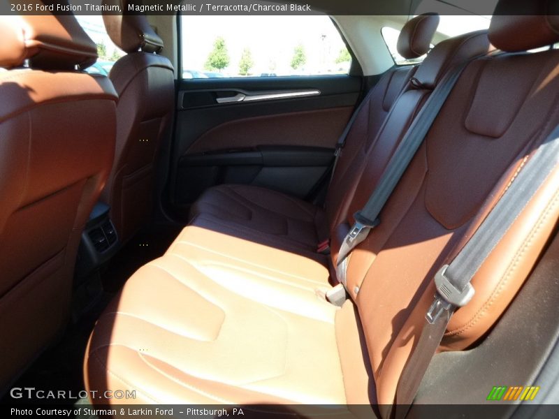 Magnetic Metallic / Terracotta/Charcoal Black 2016 Ford Fusion Titanium