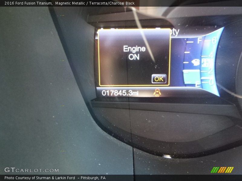 Magnetic Metallic / Terracotta/Charcoal Black 2016 Ford Fusion Titanium