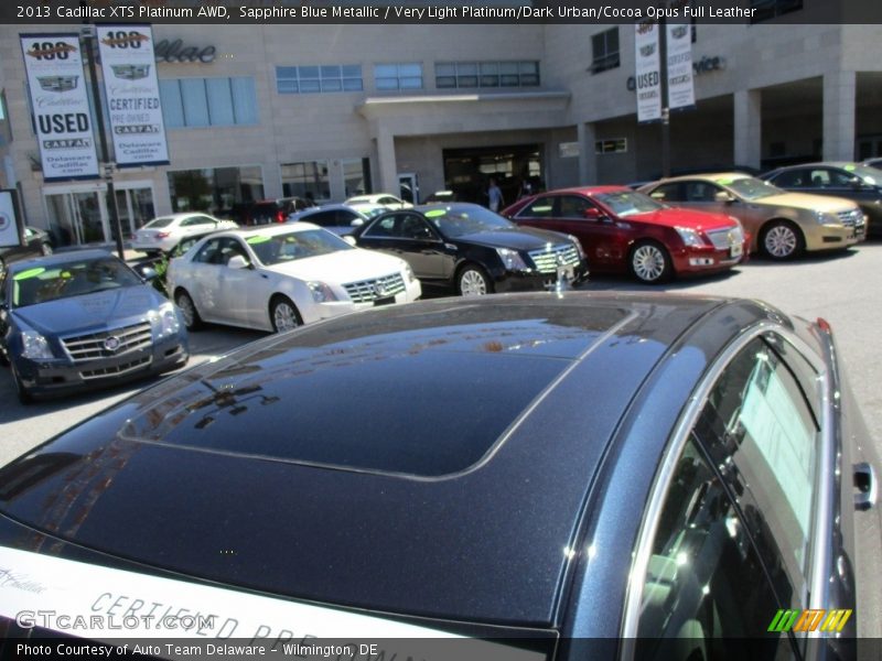 Sapphire Blue Metallic / Very Light Platinum/Dark Urban/Cocoa Opus Full Leather 2013 Cadillac XTS Platinum AWD