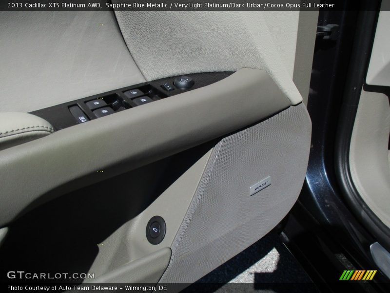 Sapphire Blue Metallic / Very Light Platinum/Dark Urban/Cocoa Opus Full Leather 2013 Cadillac XTS Platinum AWD