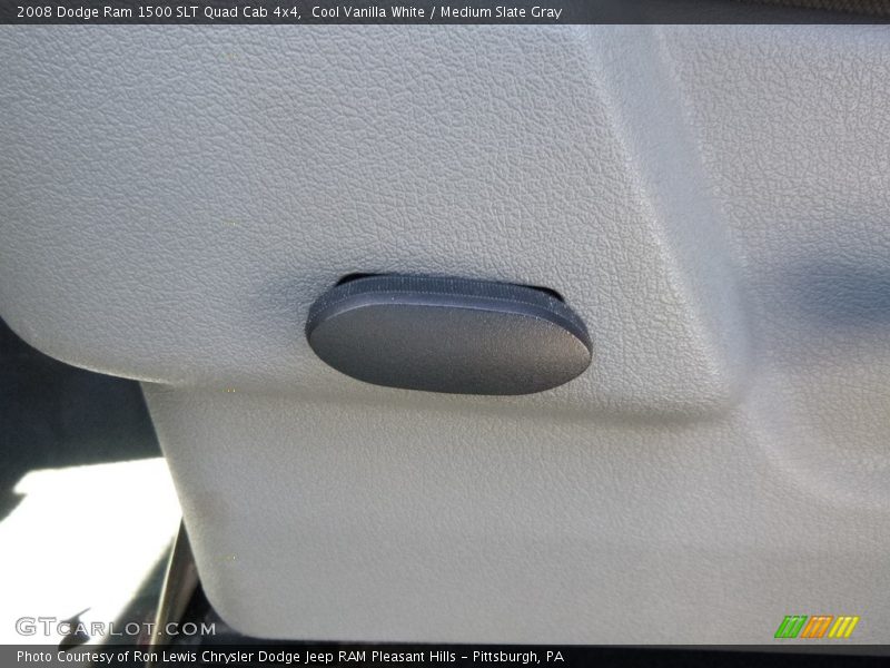 Cool Vanilla White / Medium Slate Gray 2008 Dodge Ram 1500 SLT Quad Cab 4x4