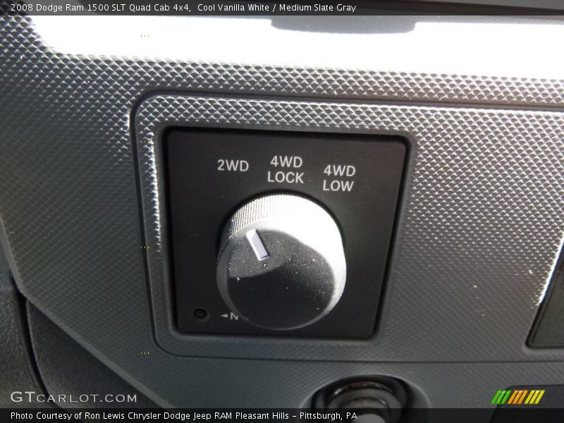 Cool Vanilla White / Medium Slate Gray 2008 Dodge Ram 1500 SLT Quad Cab 4x4