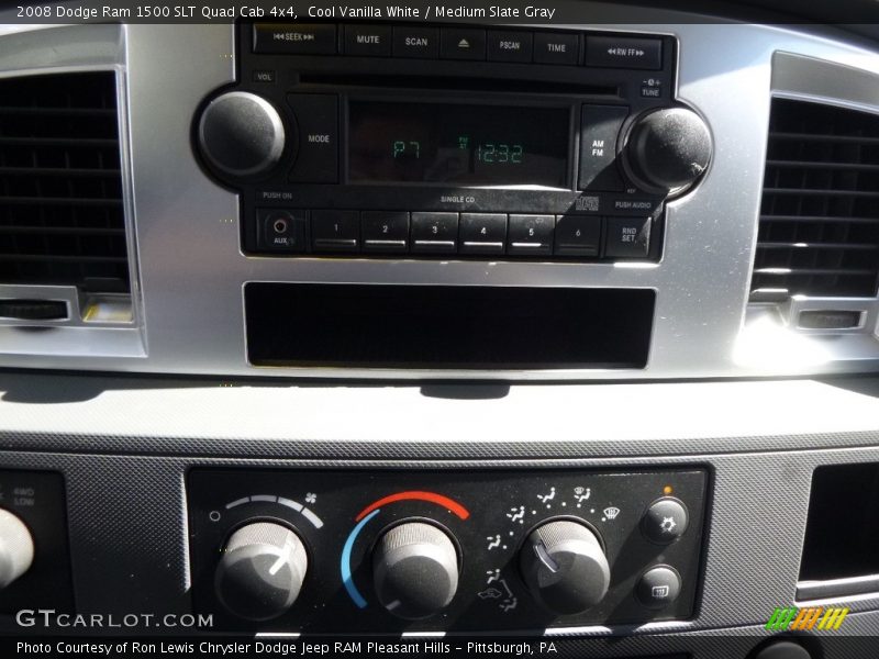 Cool Vanilla White / Medium Slate Gray 2008 Dodge Ram 1500 SLT Quad Cab 4x4