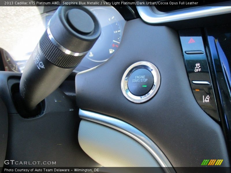 Sapphire Blue Metallic / Very Light Platinum/Dark Urban/Cocoa Opus Full Leather 2013 Cadillac XTS Platinum AWD