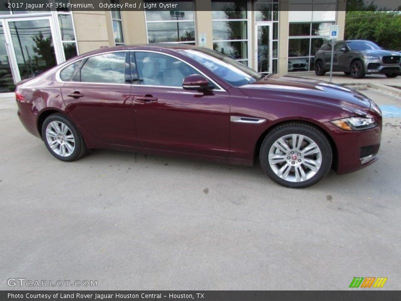 Odyssey Red / Light Oyster 2017 Jaguar XF 35t Premium