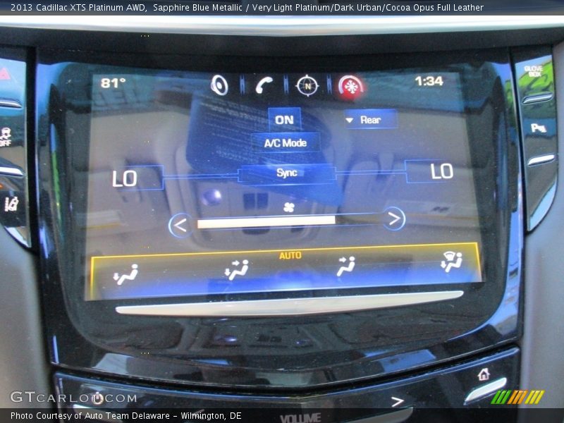 Sapphire Blue Metallic / Very Light Platinum/Dark Urban/Cocoa Opus Full Leather 2013 Cadillac XTS Platinum AWD