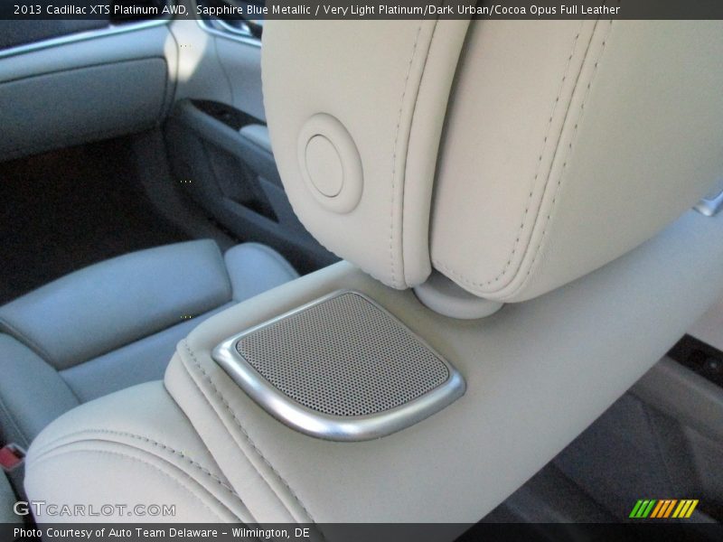 Sapphire Blue Metallic / Very Light Platinum/Dark Urban/Cocoa Opus Full Leather 2013 Cadillac XTS Platinum AWD
