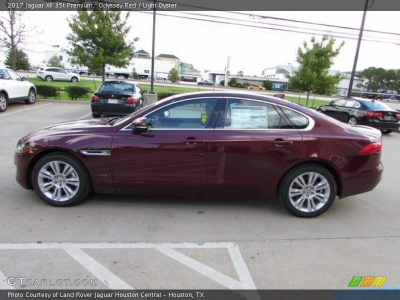 Odyssey Red / Light Oyster 2017 Jaguar XF 35t Premium
