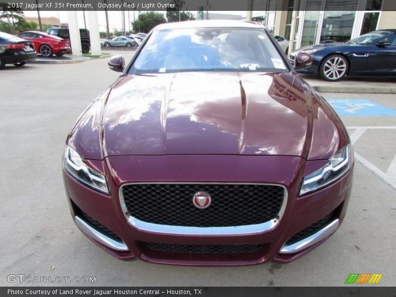 Odyssey Red / Light Oyster 2017 Jaguar XF 35t Premium