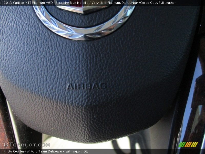 Sapphire Blue Metallic / Very Light Platinum/Dark Urban/Cocoa Opus Full Leather 2013 Cadillac XTS Platinum AWD
