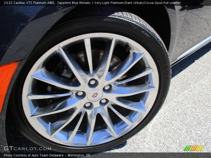 Sapphire Blue Metallic / Very Light Platinum/Dark Urban/Cocoa Opus Full Leather 2013 Cadillac XTS Platinum AWD