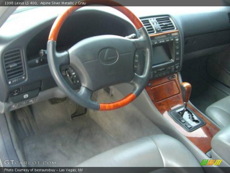 Alpine Silver Metallic / Gray 1998 Lexus LS 400