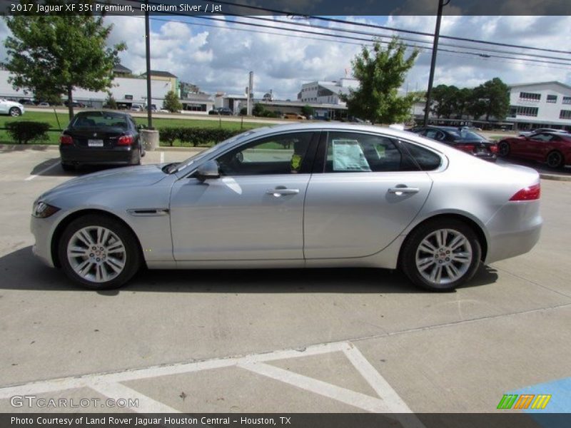 Rhodium Silver / Jet 2017 Jaguar XF 35t Premium