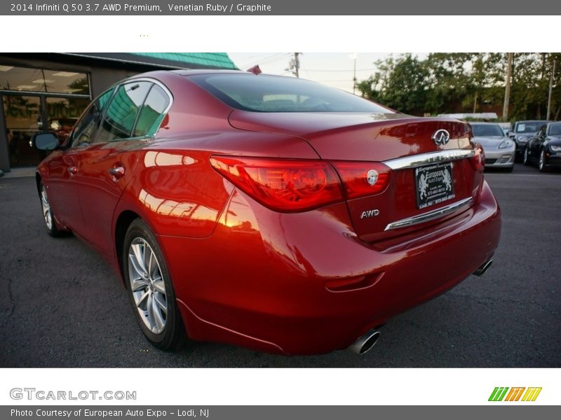 Venetian Ruby / Graphite 2014 Infiniti Q 50 3.7 AWD Premium