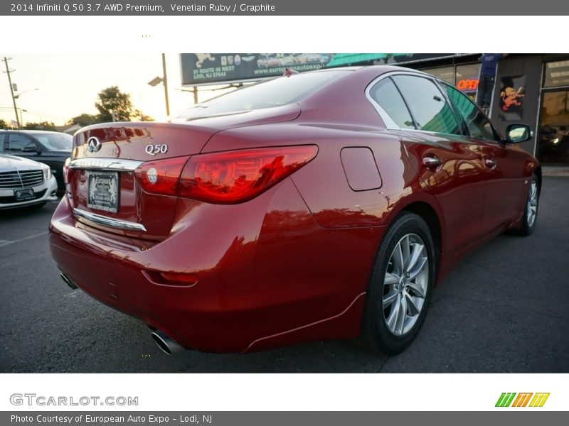 Venetian Ruby / Graphite 2014 Infiniti Q 50 3.7 AWD Premium