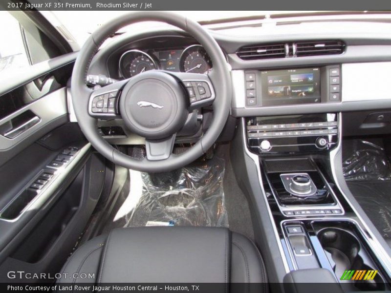 Rhodium Silver / Jet 2017 Jaguar XF 35t Premium