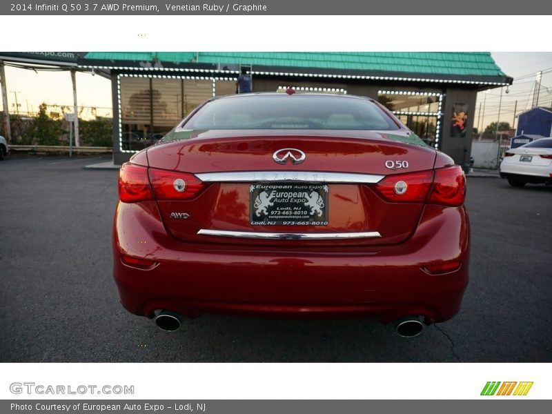 Venetian Ruby / Graphite 2014 Infiniti Q 50 3.7 AWD Premium
