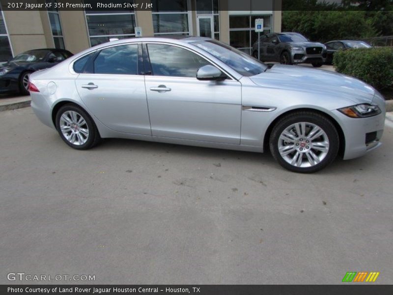 Rhodium Silver / Jet 2017 Jaguar XF 35t Premium