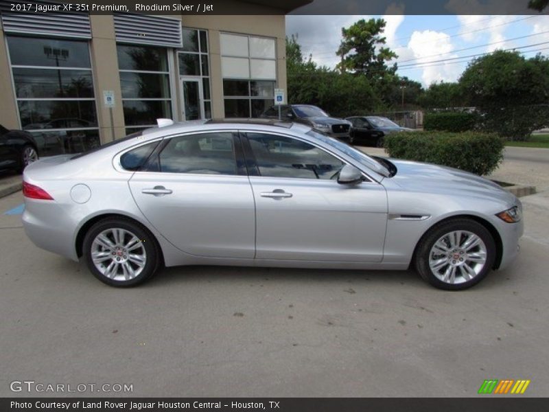 Rhodium Silver / Jet 2017 Jaguar XF 35t Premium