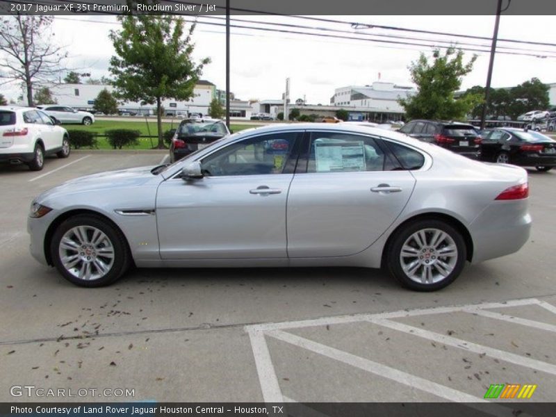 Rhodium Silver / Jet 2017 Jaguar XF 35t Premium