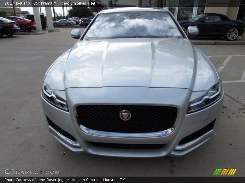 Rhodium Silver / Jet 2017 Jaguar XF 35t Premium