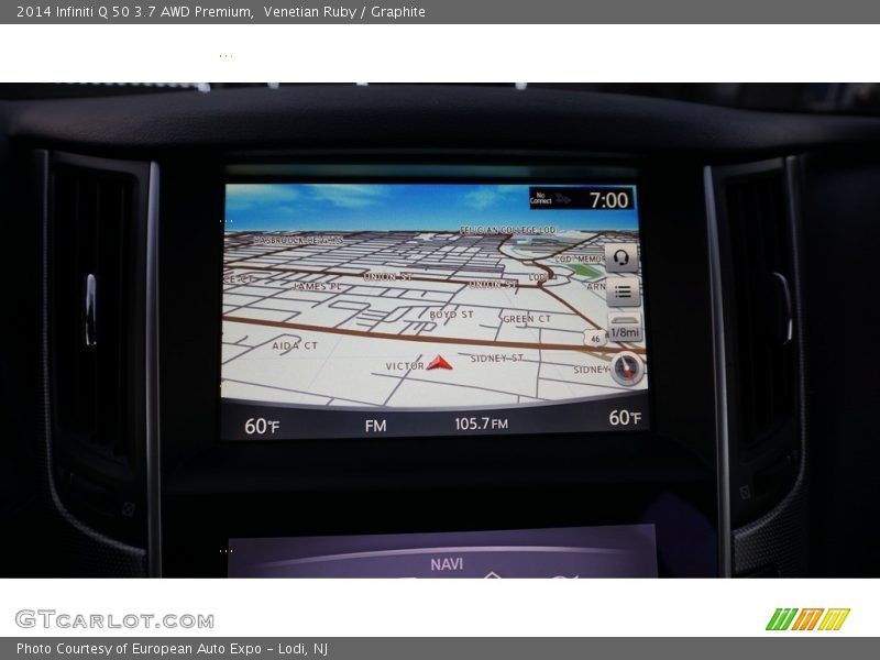 Venetian Ruby / Graphite 2014 Infiniti Q 50 3.7 AWD Premium