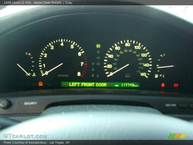 Alpine Silver Metallic / Gray 1998 Lexus LS 400