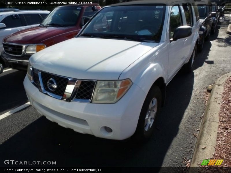 Avalanche White / Desert 2006 Nissan Pathfinder S