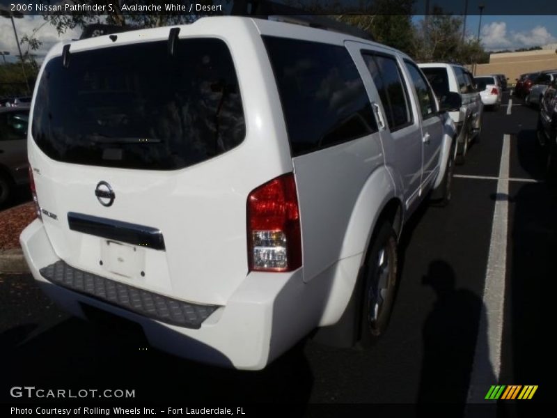 Avalanche White / Desert 2006 Nissan Pathfinder S