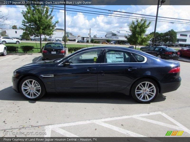 Dark Sapphire Blue / Light Oyster 2017 Jaguar XF 35t Prestige
