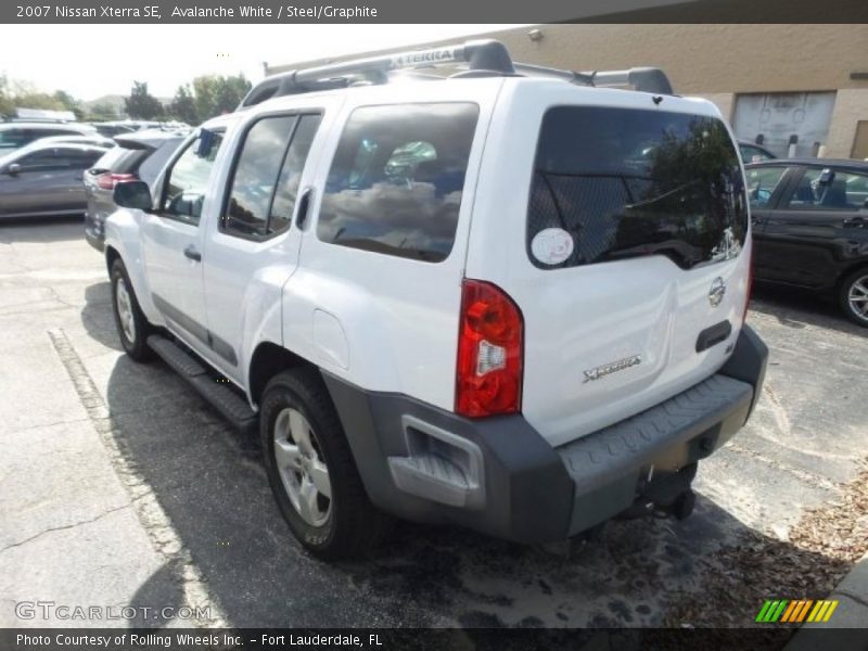 Avalanche White / Steel/Graphite 2007 Nissan Xterra SE