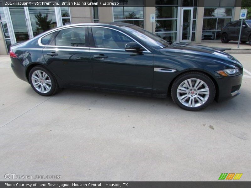 British Racing Green / Espresso 2017 Jaguar XF 35t Premium