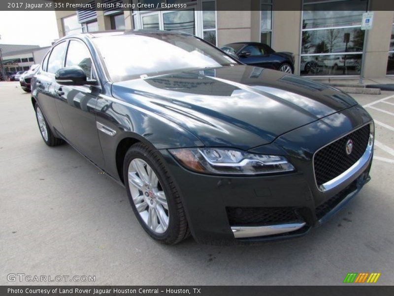 British Racing Green / Espresso 2017 Jaguar XF 35t Premium