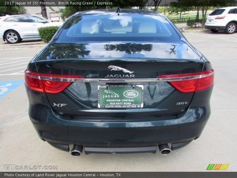 British Racing Green / Espresso 2017 Jaguar XF 35t Premium