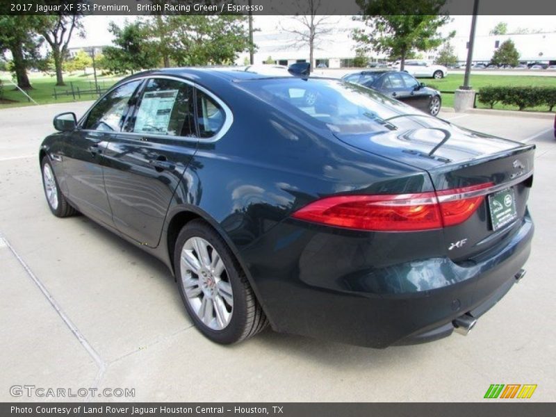 British Racing Green / Espresso 2017 Jaguar XF 35t Premium
