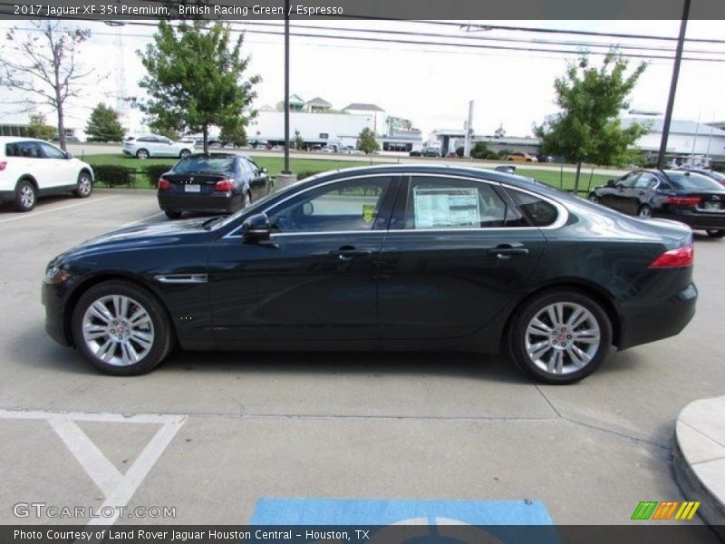 British Racing Green / Espresso 2017 Jaguar XF 35t Premium