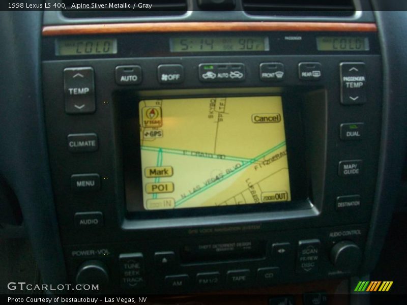 Alpine Silver Metallic / Gray 1998 Lexus LS 400