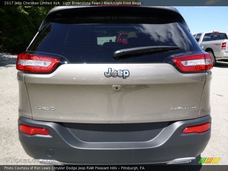 Light Brownstone Pearl / Black/Light Frost Beige 2017 Jeep Cherokee Limited 4x4