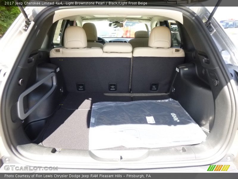 Light Brownstone Pearl / Black/Light Frost Beige 2017 Jeep Cherokee Limited 4x4
