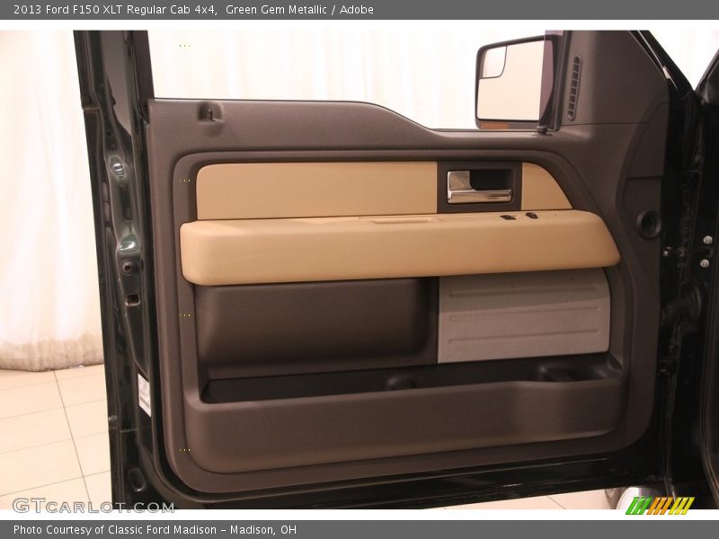 Green Gem Metallic / Adobe 2013 Ford F150 XLT Regular Cab 4x4