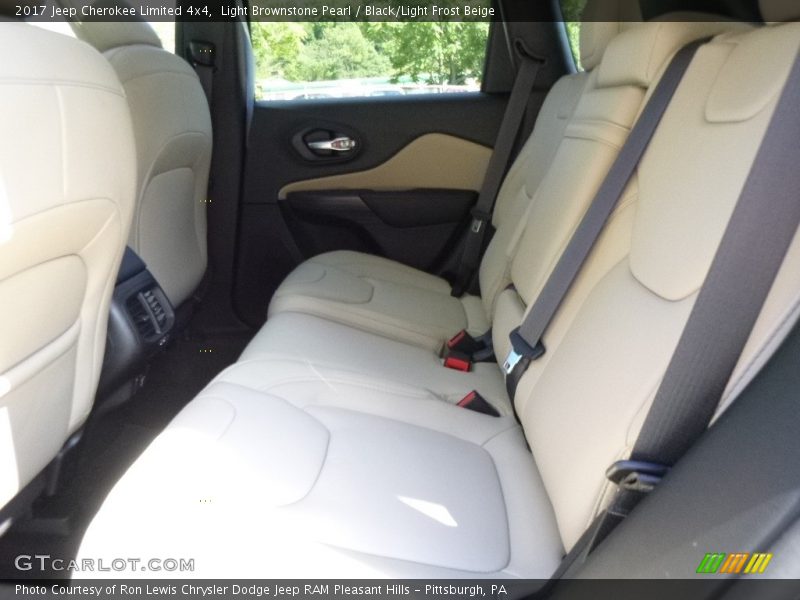 Light Brownstone Pearl / Black/Light Frost Beige 2017 Jeep Cherokee Limited 4x4