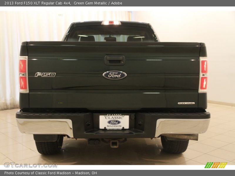 Green Gem Metallic / Adobe 2013 Ford F150 XLT Regular Cab 4x4