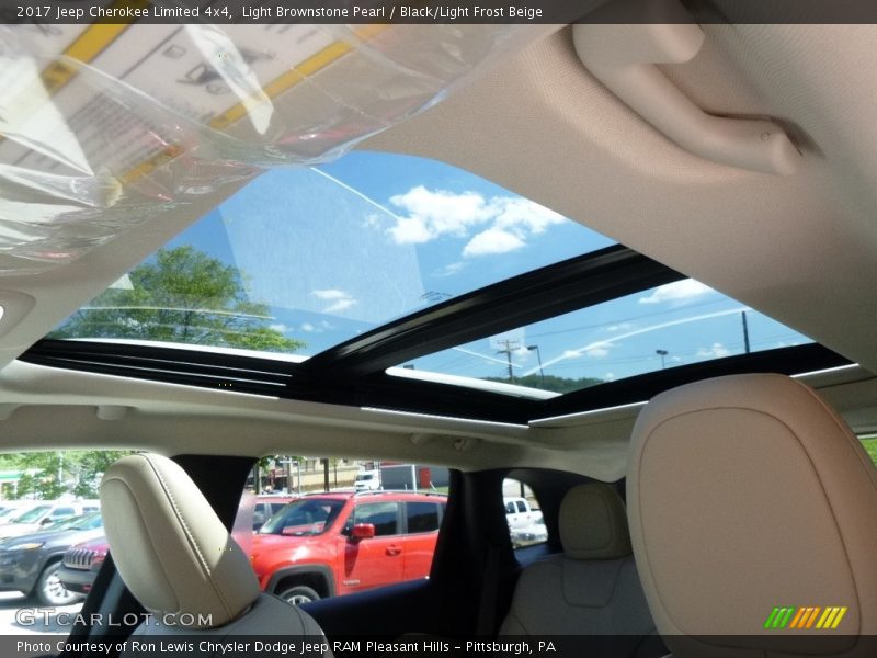 Light Brownstone Pearl / Black/Light Frost Beige 2017 Jeep Cherokee Limited 4x4