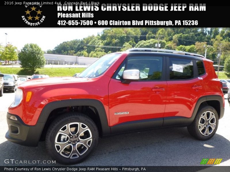 Colorado Red / Black 2016 Jeep Renegade Limited 4x4