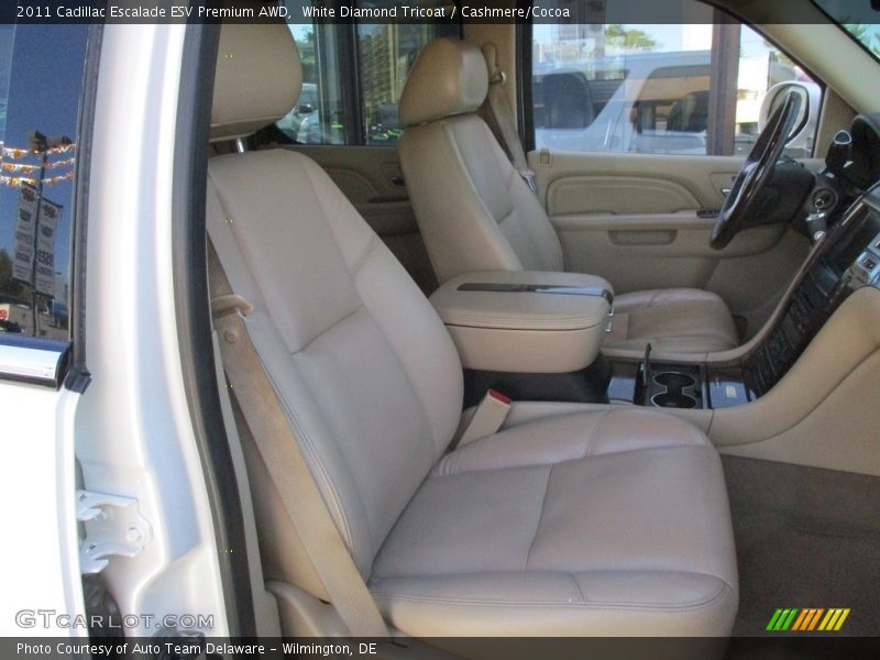 White Diamond Tricoat / Cashmere/Cocoa 2011 Cadillac Escalade ESV Premium AWD