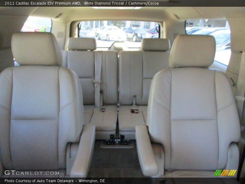 White Diamond Tricoat / Cashmere/Cocoa 2011 Cadillac Escalade ESV Premium AWD