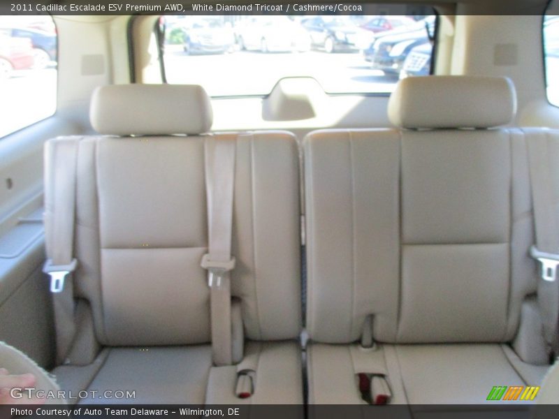 White Diamond Tricoat / Cashmere/Cocoa 2011 Cadillac Escalade ESV Premium AWD